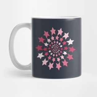 Ever Decreasing Circles Viva Magenta Star Graphic Mug